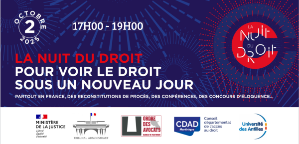 Martinique : Tribunal judiciaire de Fort-de-France, Cour d’Appel de Fort-de-France, Tribunal Administratif de Martinique, Barreau de Martinique, CDAD, Université des Antilles Tribunal judiciaire - 35 boulevard du Général de Gaulle, 97200 Fort-de-France
